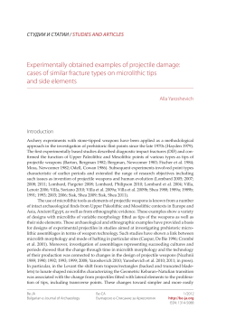 cases of similar fracture types on microlithic tips and side elements