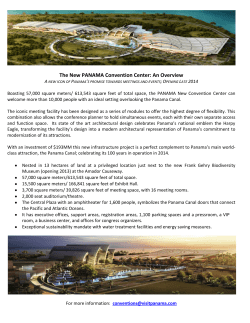 The New PANAMA Convention Center: An Overview