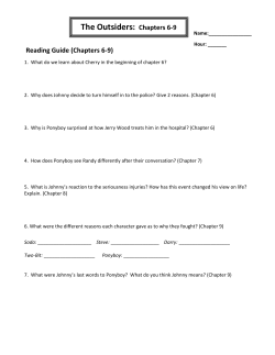 The Outsiders: Chapters 6-9