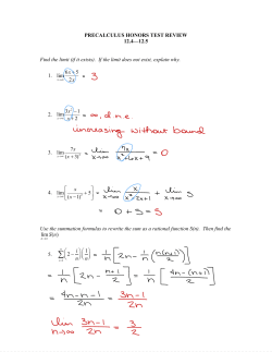 (if it exists). If the limit does not exist, explain why. 1. lim 6x +