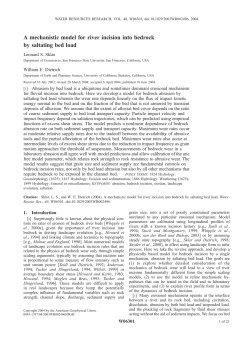 A mechanistic model for river incision into bedrock by saltating bed