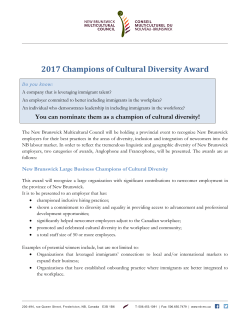 2017 Champions of Cultural Diversity Award