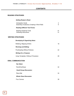 Learning Strategies 1, Grade 9 (2005)