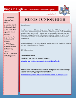 September 2, 2016 - Kings Local School District
