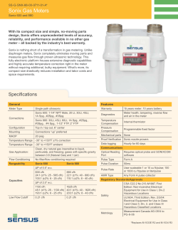 Sonix Gas Meters