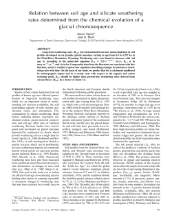Relation between soil age and silicate weathering rates determined