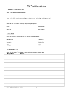 POE Final Exam Review