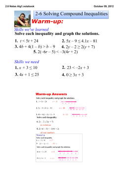 2.6 Notes Alg1.notebook
