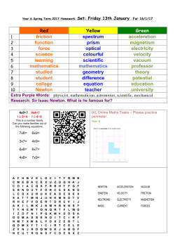 Red Yellow Green friction spectrum acceleration function prism