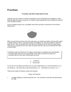 Fractions - Hanlonmath