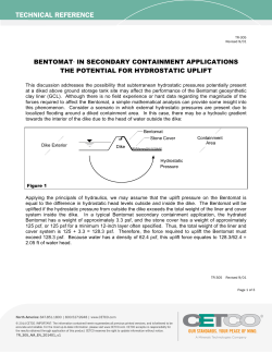 BENTOMAT&reg; in Secondary Containment Applications