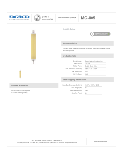 MC-005 - Draco Hygienic Products Inc.