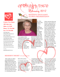 February 2017 Newsletter