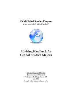 Global Studies Handbook for Majors