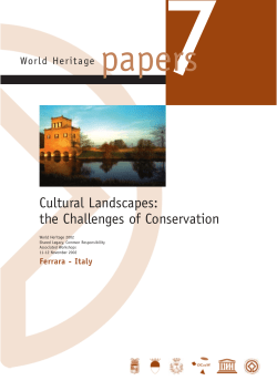 the challenges of conservation - UNESDOC