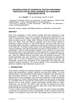 encapsulation of sacrificial silicon containing particles for sh oxide