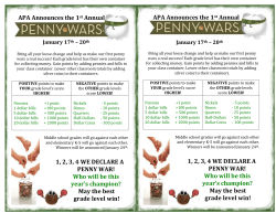 Penny Wars Flyer