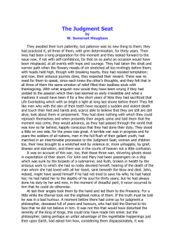 A funny, anti-God story by W. Somerset Maugham
