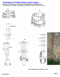 Examples of Anglo-Saxon quoin types.