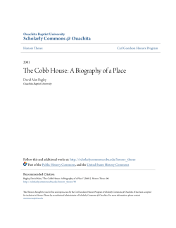 The Cobb House: A Biography of a Place