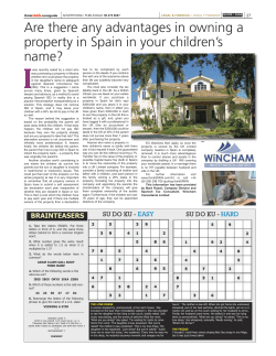Think Spain Guide - Spanish Inheritance Tax Planning