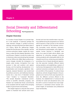 Social Diversity and Differentiated