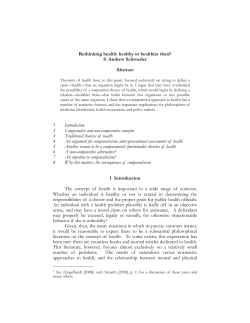 Rethinking health: healthy or healthier than?