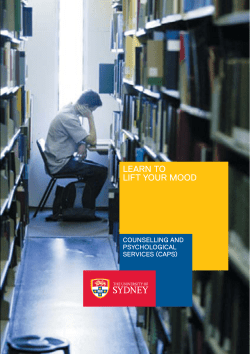 Learn to lift your mood - The University of Sydney