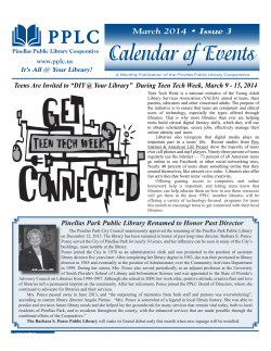 Calendar of Events - Pinellas Public Library Cooperative