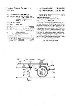 Pneumatic lift for trailers