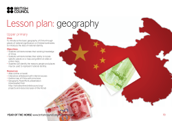 Lesson plan: geography - British Council Schools Online