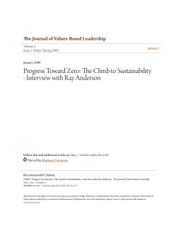 Progress Toward Zero: The Climb to Sustainability