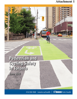 Pedestrian and Cycling Safety in Toronto