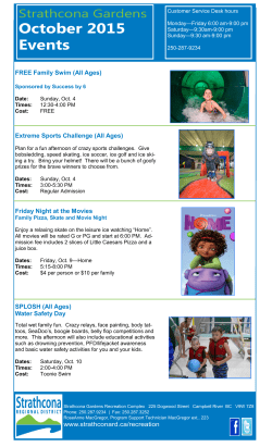 October 2015 Events - Strathcona Regional District
