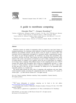 A guide to membrane computing