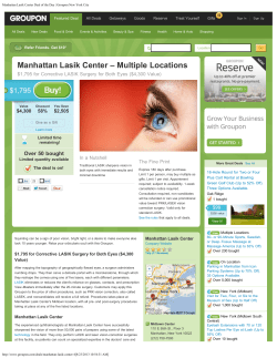 Manhattan Lasik Center Deal of the Day | Groupon New York City