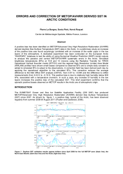 Errors and correction of Metop/AVHRR derived SST in