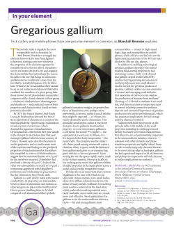 Gregarious gallium