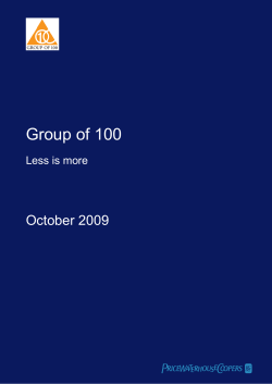 Less is more - Group of 100