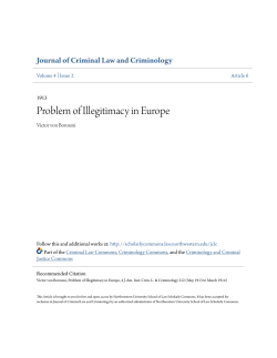 Problem of Illegitimacy in Europe