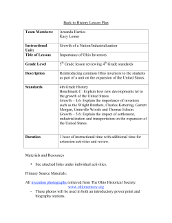 Importance of Ohio Inventors - HTI