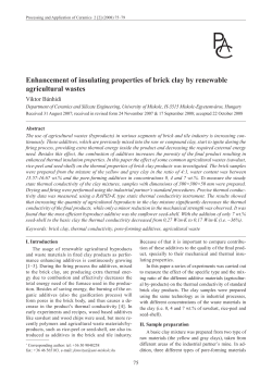 Enhancement of insulating properties of brick clay by