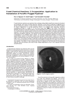 Fused Chemical Reactions. 2. Encapsulation: Application to
