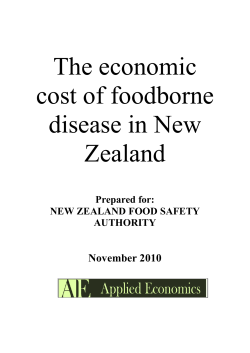 The economic cost of foodborne disease in New Zealand