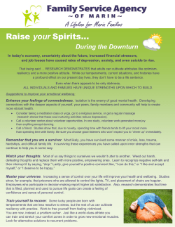 Raise Your Spirits09 - Family Service Agency of Marin