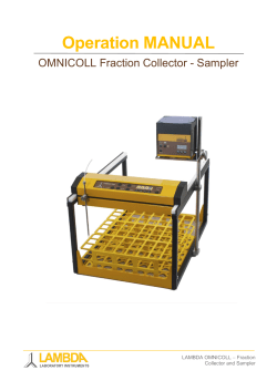 Fraction Collector Manual