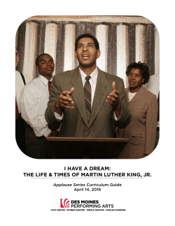 I Have a Dream.DMPA Study Guide