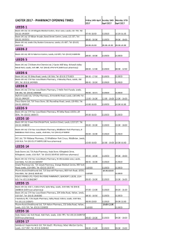 LEEDS 1 LEEDS 2 LEEDS 5 LEEDS 6 LEEDS 8 LEEDS 9 LEEDS