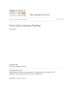 Our Lucky Louisiana Purchase