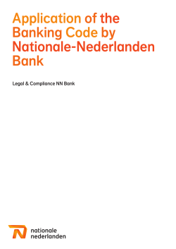 Application of the Banking Code by Nationale